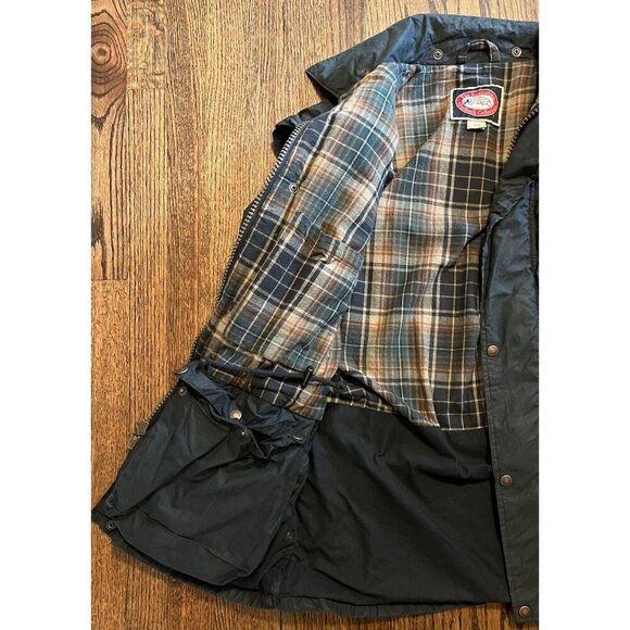 The Australian Outback Collection Green Chore Coat Jacket Oil Skin Ranch Wear XL - Picture 8 of 13